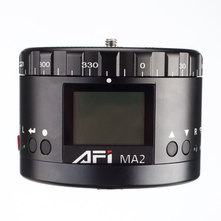 Fém 360 ° önjáró, panorámás elektromos motorfej fej DSLR fényképezőgéphez AFI MA2
